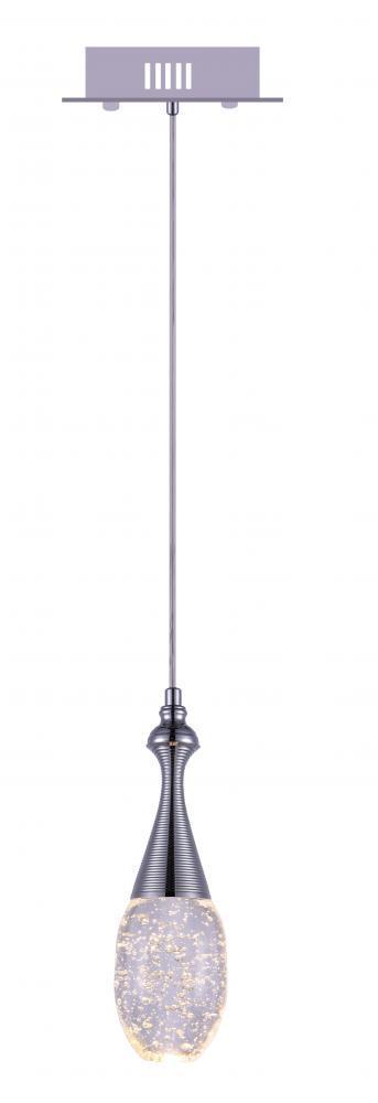CWI Lighting Dior LED Down Mini Pendant With Chrome Finish Model: 5110P5C-R