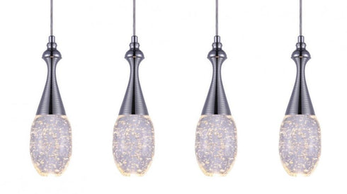 CWI Lighting Dior LED Multi Point Pendant With Chrome Finish Model: 5110P23C-RC