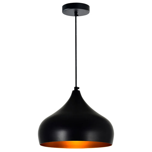 CWI Lighting Dynamic 1 Light Down Pendant With Black Model: 9633P9-1-101