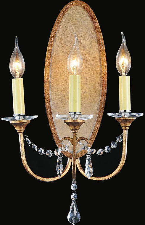 CWI Lighting Electra 3 Light Wall Sconce With Oxidized Bronze Model: 9836W12-3-125