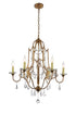 CWI Lighting Electra 6 Light Up Chandelier With Oxidized Bronze Model: 9836P28-6-125