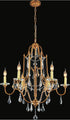 CWI Lighting Electra 6 Light Up Chandelier With Oxidized Bronze Model: 9836P28-6-125