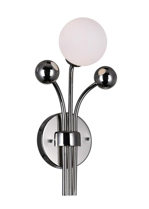 CWI Lighting Element 1 Light Wall Light With Polished Nickel Model: 1125W8-1-613