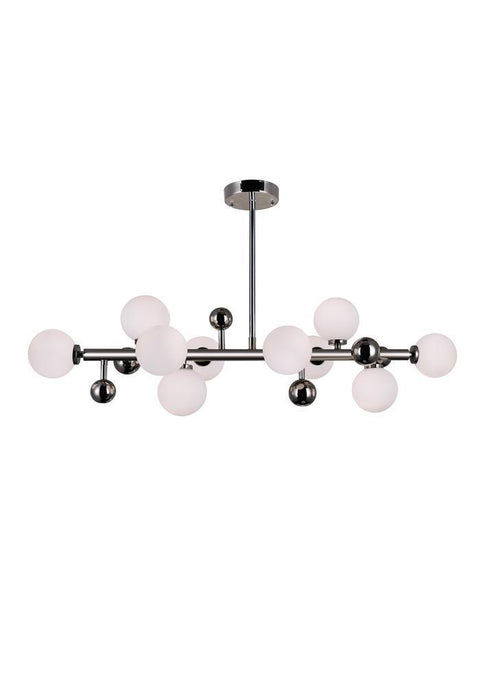 CWI Lighting Element 10 Light Chandelier With Polished Nickel Model: 1125P36-10-613