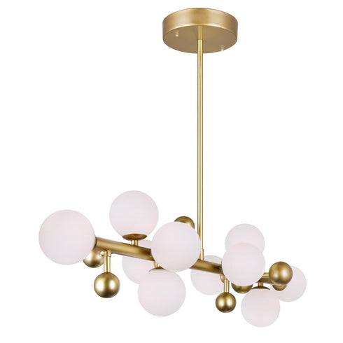 CWI Lighting Element 10 Light Chandelier With Sun Gold Finish Model: 1125P36-10-268