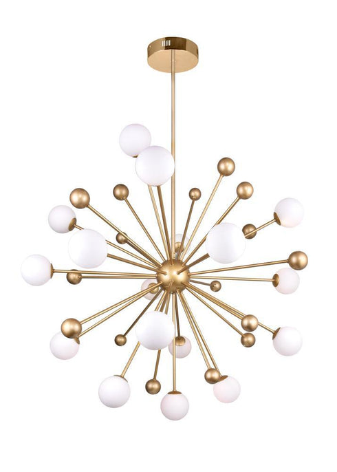 CWI Lighting Element 17 Light Chandelier With Sun Gold Finish Model: 1125P39-17-268