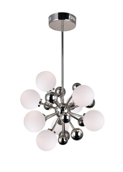 CWI Lighting Element 8 Light Chandelier With Polished Nickel Model: 1125P16-8-613