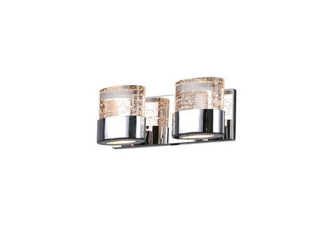 CWI Lighting Emmanuella 2 Light Wall Sconce With Chrome Finish Model: 1061W13-2-601