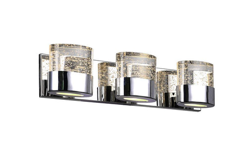 CWI Lighting Emmanuella 3 Light Wall Sconce With Chrome Finish Model: 1061W21-3-601
