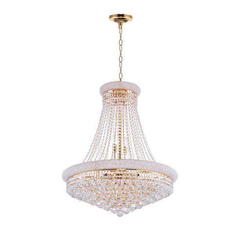 CWI Lighting Empire 18 Light Down Chandelier With Chrome Finish Model: 8001P28C