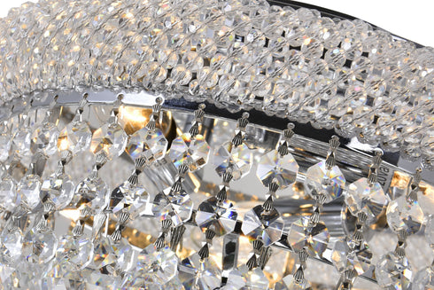 CWI Lighting Empire 3 Light Flush Mount With Chrome Finish Model: 8001C12C
