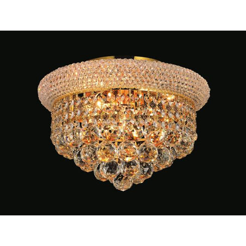 CWI Lighting Empire 3 Light Flush Mount With Chrome Finish Model: 8001C12C