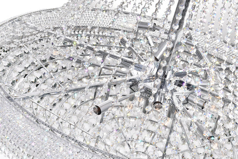 CWI Lighting Empire 38 Light Down Chandelier With Chrome Finish Model: 8001P42C