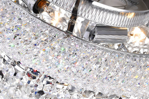 CWI Lighting Empire 4 Light Flush Mount With Chrome Finish Model: 8001C14C