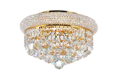 CWI Lighting Empire 4 Light Flush Mount With Chrome Finish Model: 8001C14C