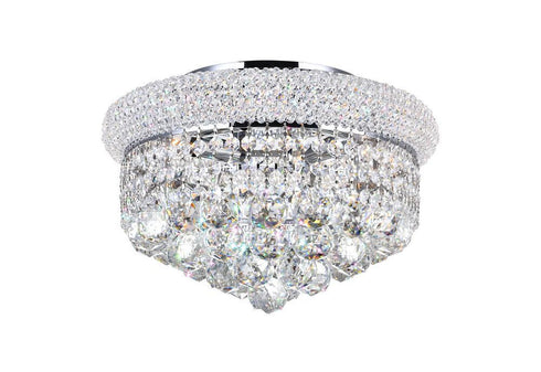 CWI Lighting Empire 4 Light Flush Mount With Chrome Finish Model: 8001C14C