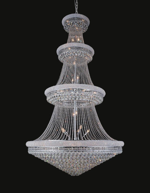 CWI Lighting Empire 48 Light Down Chandelier With Chrome Finish Model: 8001P54C