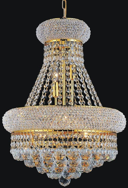 CWI Lighting Empire 8 Light Down Chandelier With Chrome Finish Model: 8001P18C