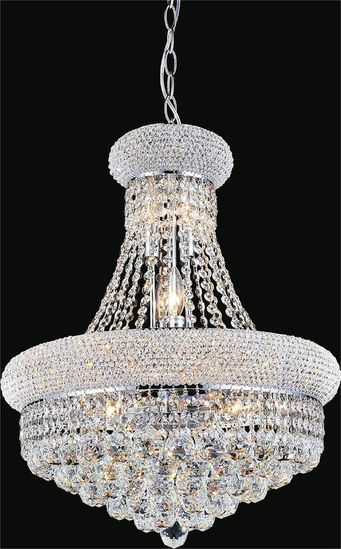 CWI Lighting Empire 8 Light Down Chandelier With Chrome Finish Model: 8001P18C