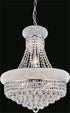CWI Lighting Empire 8 Light Down Chandelier With Chrome Finish Model: 8001P18C
