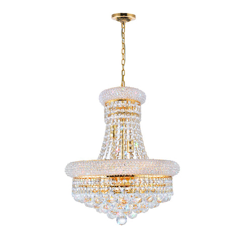 CWI Lighting Empire 8 Light Down Chandelier With Chrome Finish Model: 8001P18C