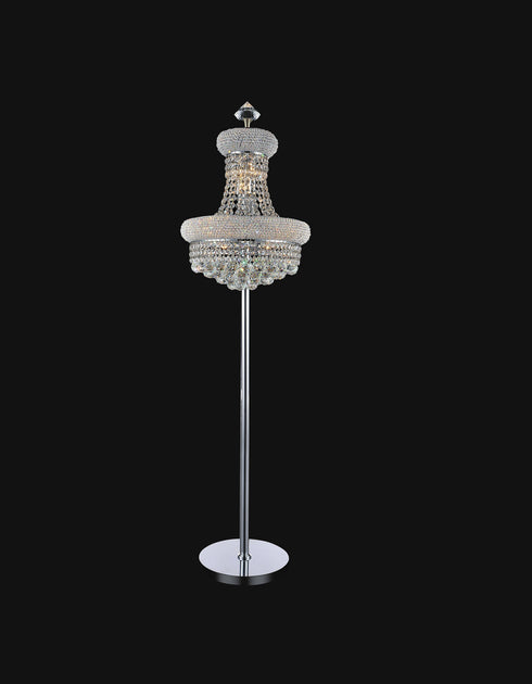 CWI Lighting Empire 8 Light Floor Lamp With Chrome Finish Model: 8001F18C