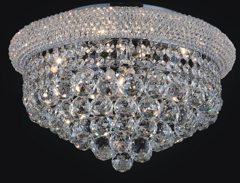 CWI Lighting Empire 8 Light Flush Mount With Chrome Finish Model: 8001C20C