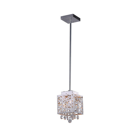 CWI Lighting Eternity 1 Light Pendant With Chrome Finish Model: 1032P6-1-601-S