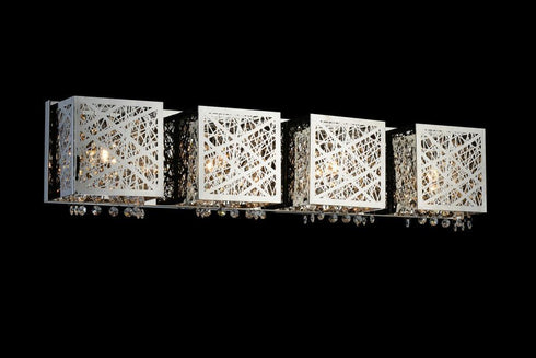 CWI Lighting Eternity 4 Light Vanity Light With Chrome Finish Model: 5008W31ST-S-4