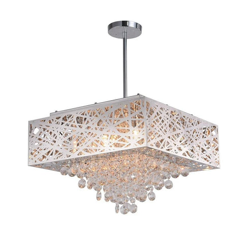 CWI Lighting Eternity 9 Light Chandelier With Chrome Finish Model: 1032P18-9-601-S