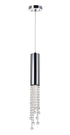 CWI Lighting Extended 1 Light Down Mini Pendant With Chrome Finish Model: 5081P5C-R