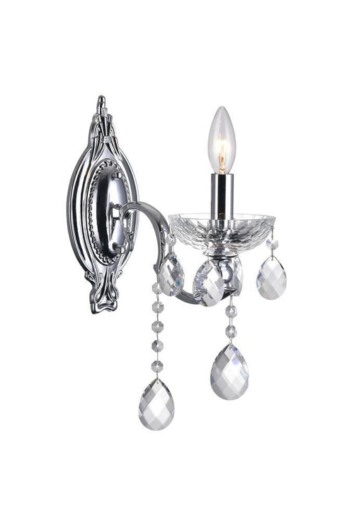CWI Lighting Flawless 1 Light Wall Sconce With Chrome Finish Model: 2025W5C-1
