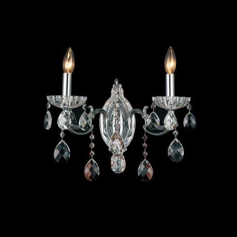 CWI Lighting Flawless 2 Light Wall Sconce With Chrome Finish Model: 2016W15C-2