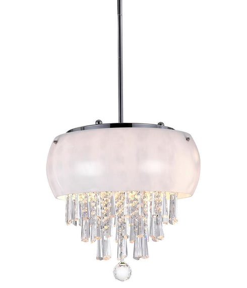 CWI Lighting Flourish 4 Light Drum Shade Mini Pendant With Black Model: 5114P14B