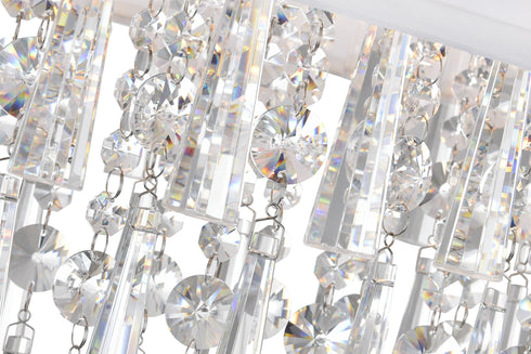 CWI Lighting Franca 8 Light Drum Shade Chandelier With Chrome Model: 5523P38C-O (OFF WHITE)