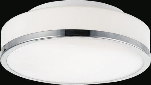CWI Lighting Frosted 2 Light Drum Shade Flush Mount With Satin Model: 5479C10SN-R