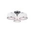 CWI Lighting Frosted 3 Light Drum Shade Flush Mount With Chrome Model: 5479C24C-3