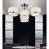 CWI Lighting Frosted 4 Light Drum Shade Flush Mount With Chrome Model: 5479C28C-4
