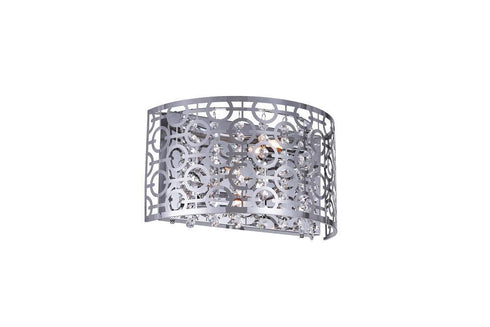 CWI Lighting Galant 2 Light Wall Sconce With Chrome Finish Model: 5430W12ST