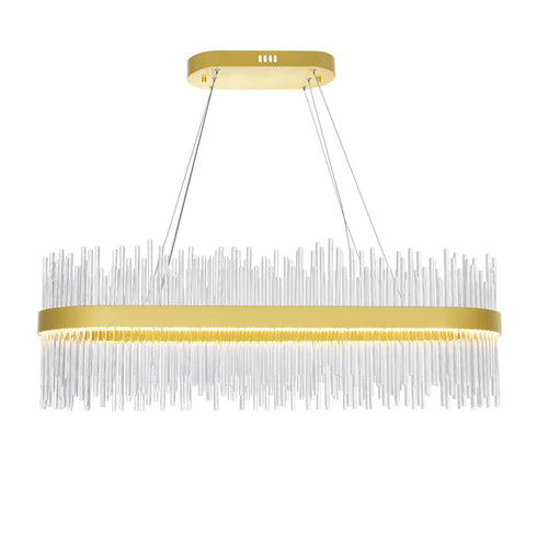 CWI Lighting Genevieve LED Chandelier With Medallion Gold Model: 1063P39-169-RC