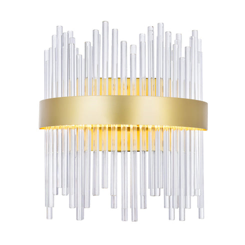 CWI Lighting Genevieve LED Wall Sconce With Medallion Gold Model: 1063W12-169