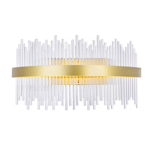 CWI Lighting Genevieve LED Wall Sconce With Medallion Gold Model: 1063W24-169