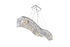 CWI Lighting Glamorous 5 Light Down Chandelier With Chrome Finish Model: 8004P30C-A (CLEAR)