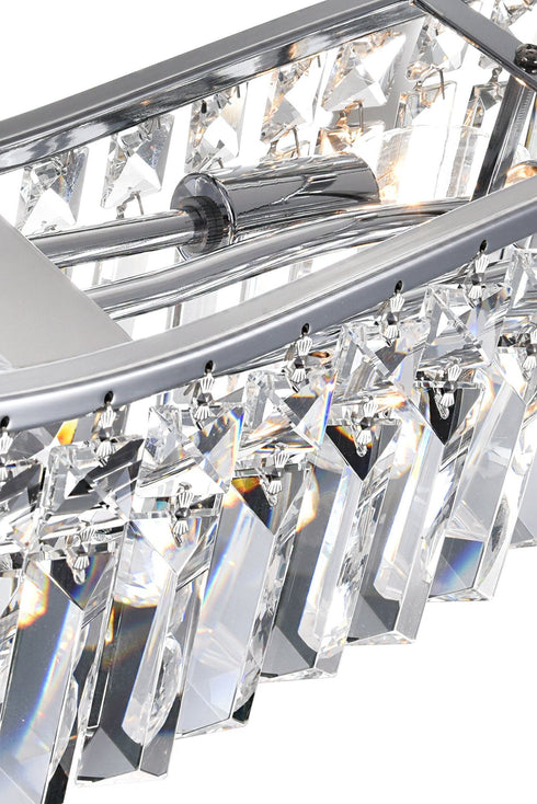CWI Lighting Glamorous 7 Light Down Chandelier With Chrome Finish Model: 8004P36C-A (CLEAR)