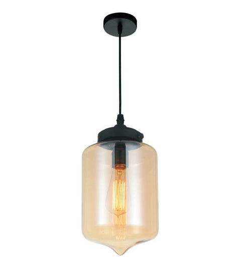 CWI Lighting Glass 1 Light Down Mini Pendant With Transparent Model: 5570P7C - COGNAC