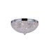 CWI Lighting Globe 4 Light Bowl Flush Mount With Chrome Finish Model: QS8357C16C