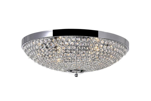 CWI Lighting Globe 6 Light Bowl Flush Mount With Chrome Finish Model: QS8357C20C