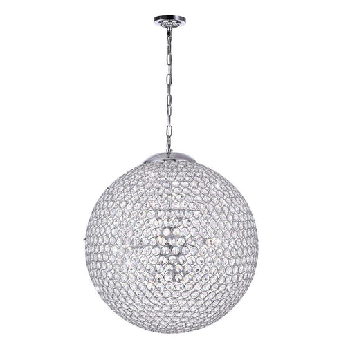 CWI Lighting Globe 9 Light Chandelier With Chrome Finish Model: QS8353P20C