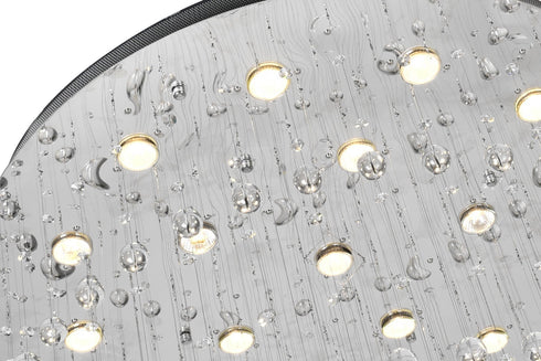 CWI Lighting Hallway 18 Light Flush Mount With Chrome Finish Model: 6630C35C