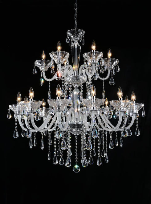 CWI Lighting Harvard 18 Light Up Chandelier With Chrome Finish Model: 8392P35C-18